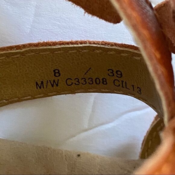 BOC Orange Flower Wedge Sandals Sz 8 - Picture 10 of 10